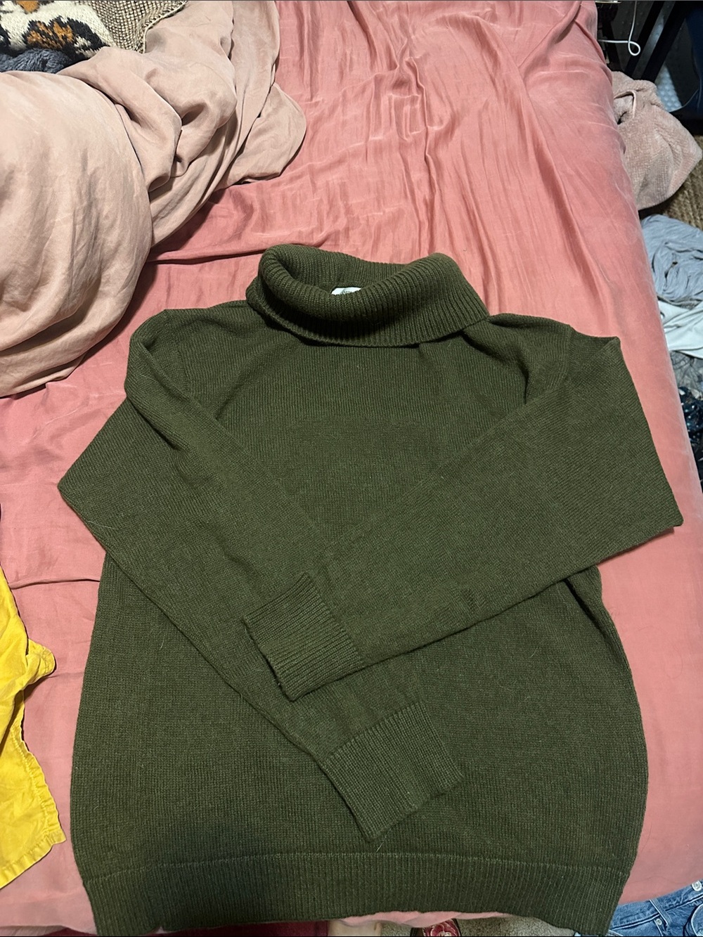 OZMA Olive Green Turtleneck Sweater